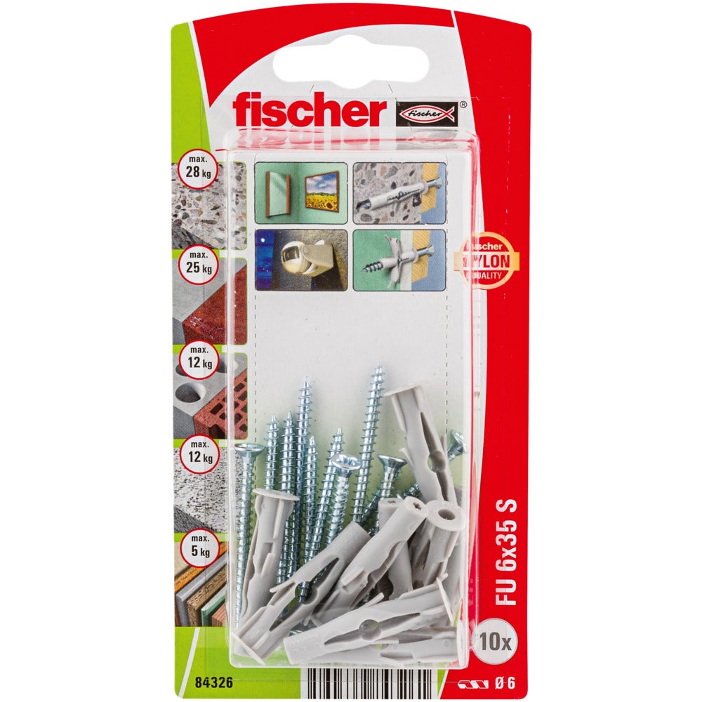 Kołek uniwersalny Sk z wkrętem Fu 6.0x35 mm 1