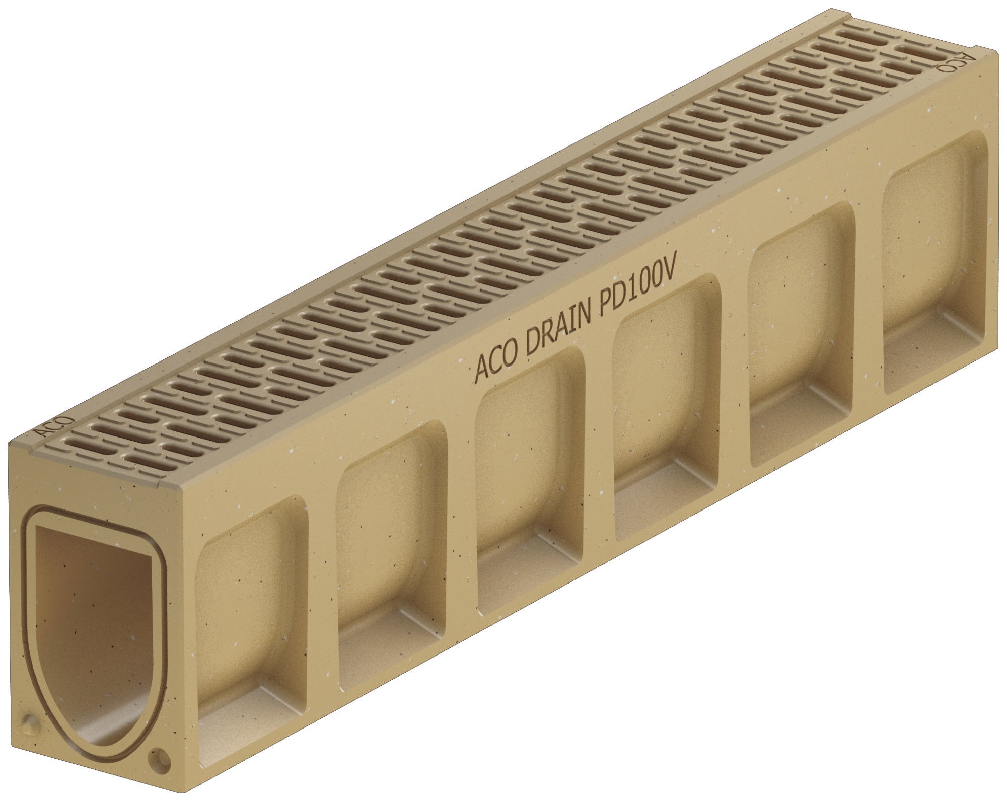 Kanał odpływowy D400 Monoblock polimerobeton H23 1m beżowy