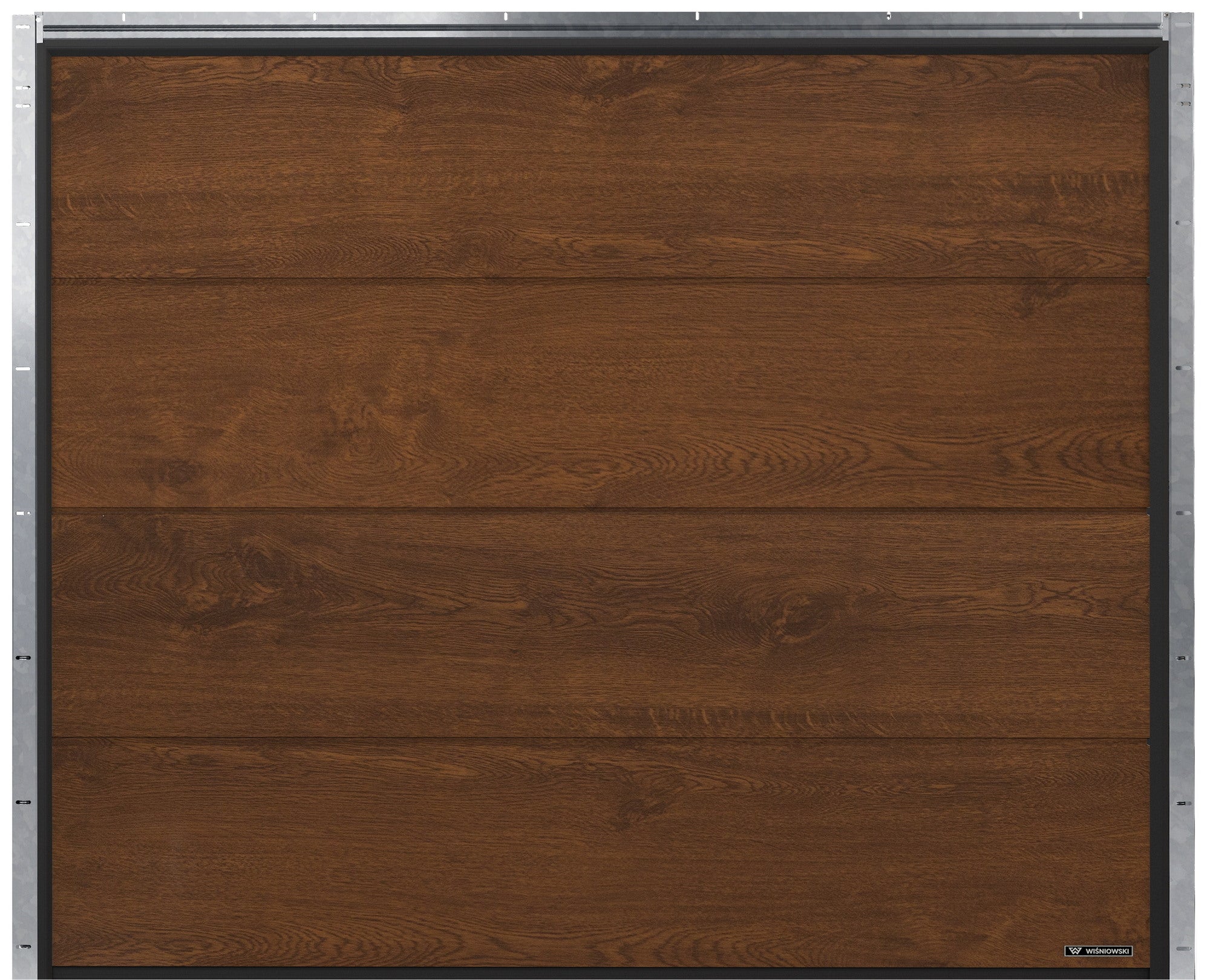 Brama segmentowa Nobla z napędem automatyczna 2500x2125 orzech 1