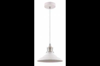 Oprawa sufitowa LORET M 1x E27, biały, średnica 20,5cm, materiał metal