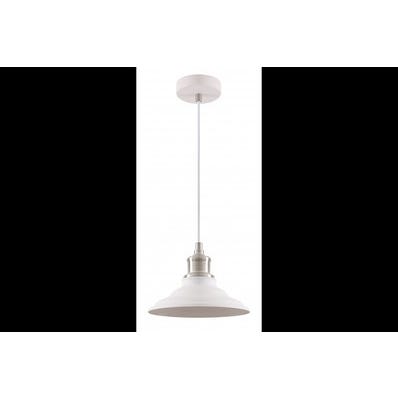 Oprawa sufitowa LORET M 1x E27, biały, średnica 20,5cm, materiał metal