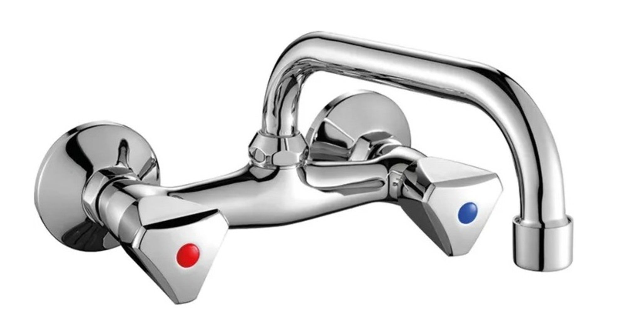 Bateria umywalkowa ścienna Crono Chrom