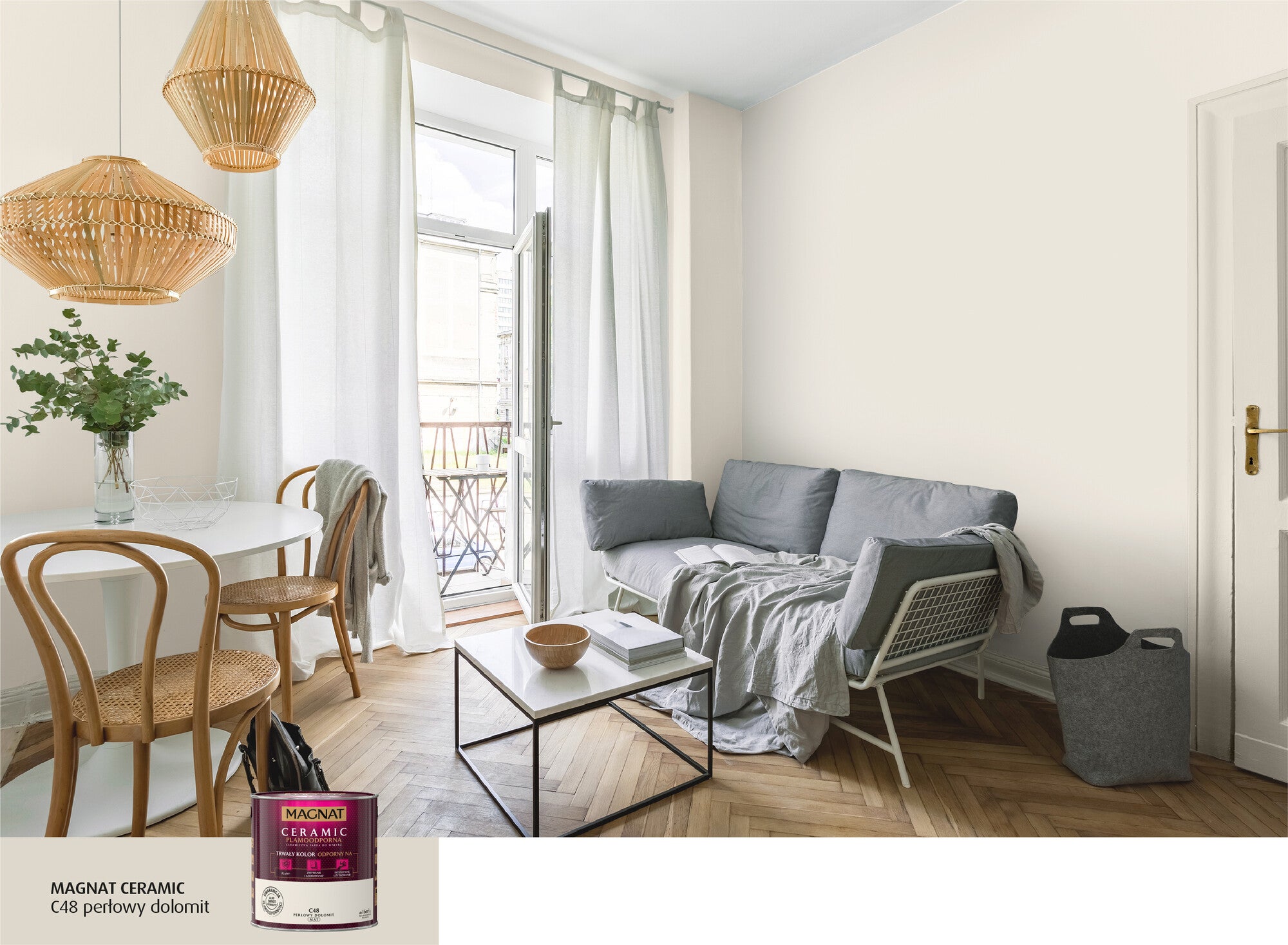 Farba Magnat Ceramic perłowy dolomit 2,5l 1