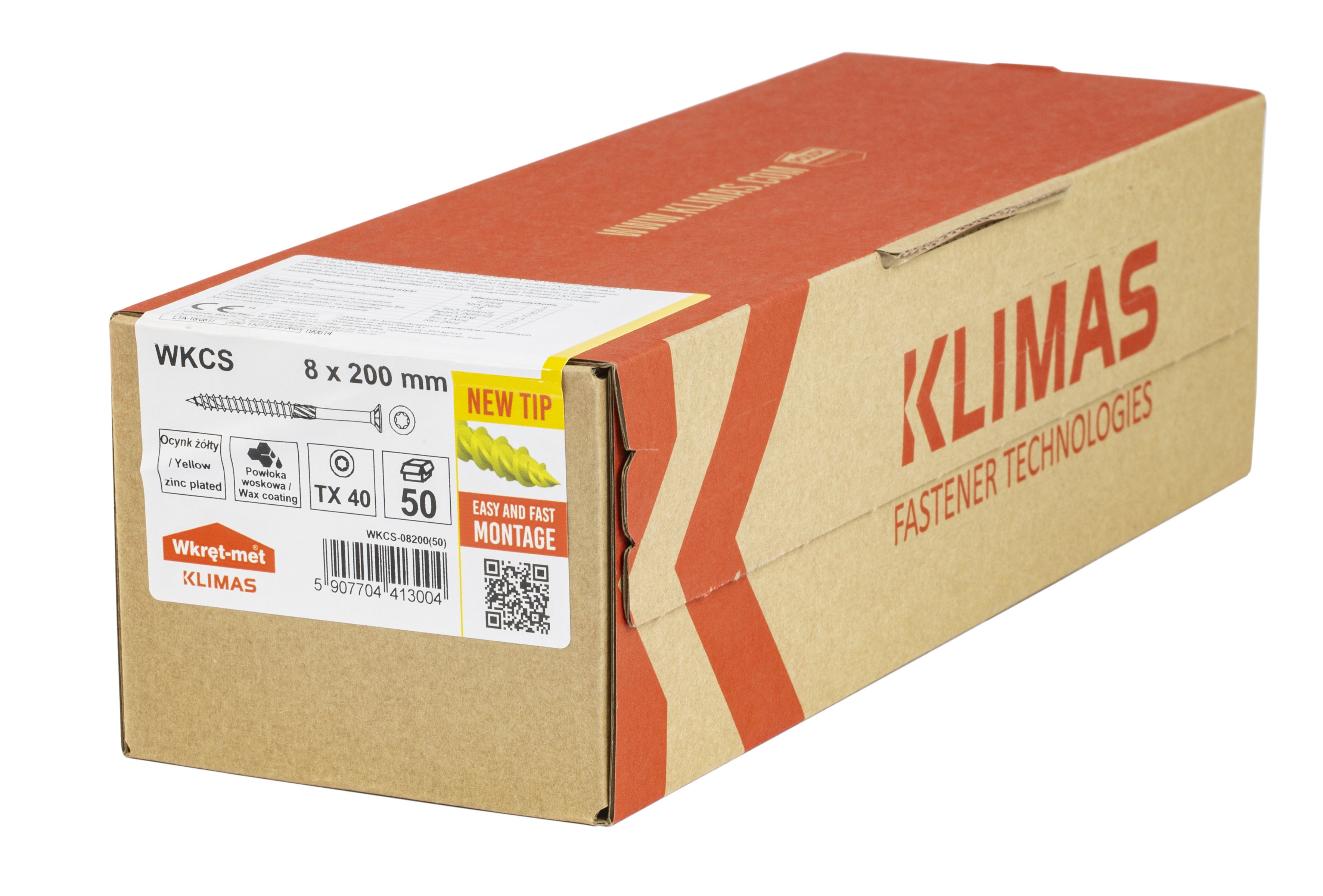 Wkręt ciesielski z łbem stożkowym 8x200 mm (50 szt.) 1