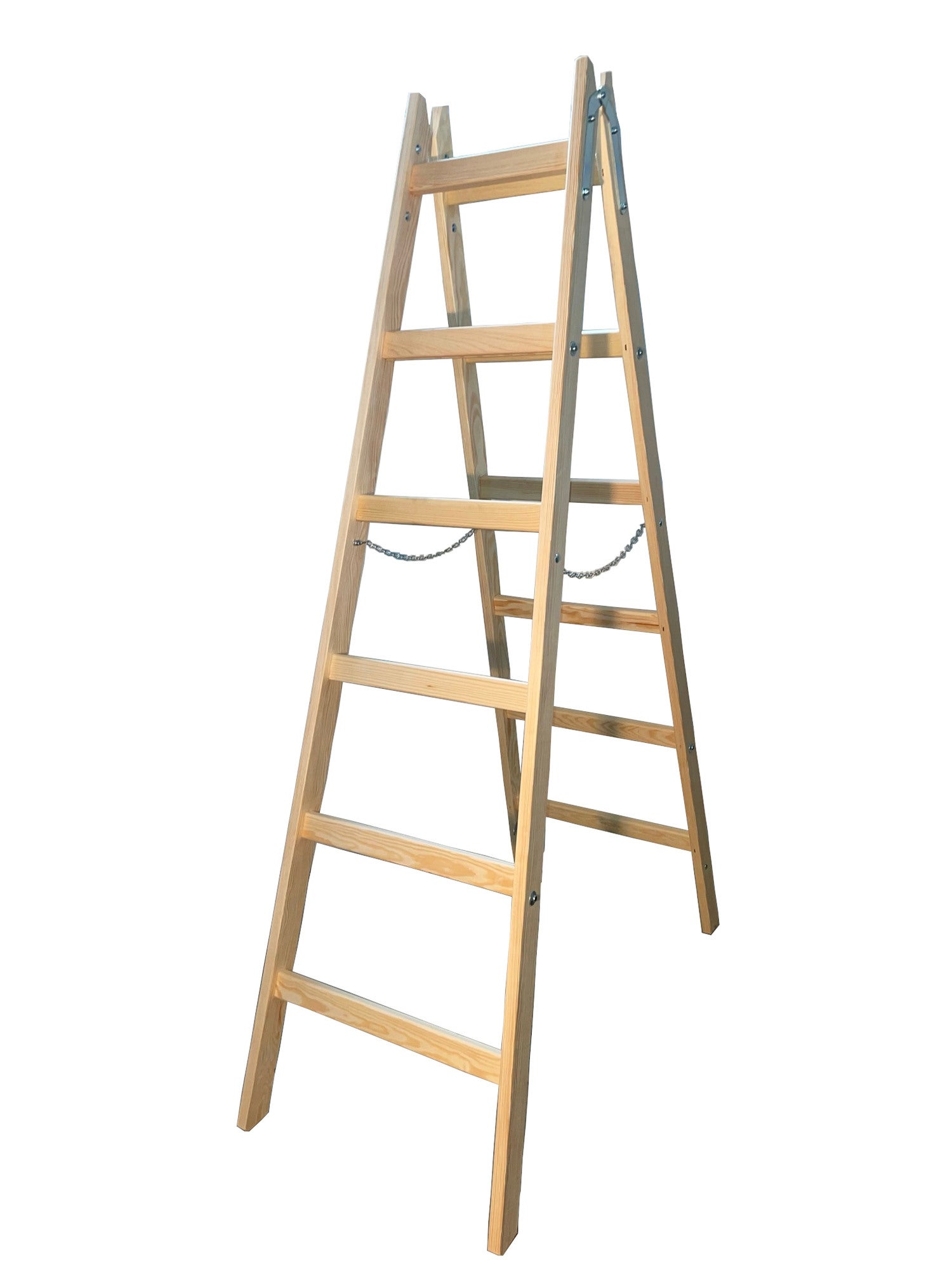 Drabina drewniana 6 stopniowa 150 kg 0