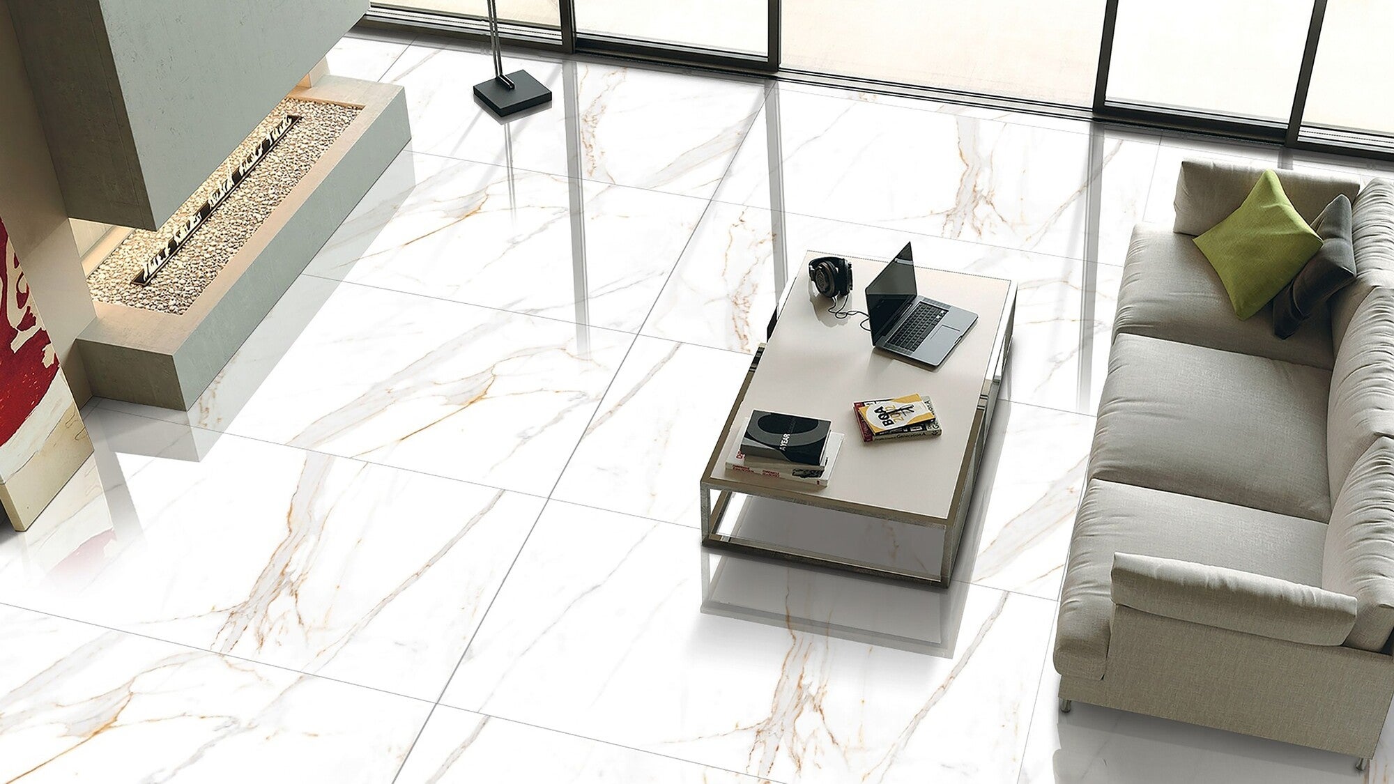 Gres polerowany Regal Carrara 60x120 cm 1.44 m2 5