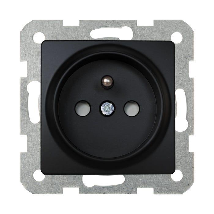 Linnera S czarny gniazdo pojedyncze z przesłonami