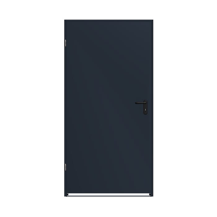 Drzwi techniczne zewnętrzne Zk Iso 80 cm, ocieplone styropianem, RAL 7016