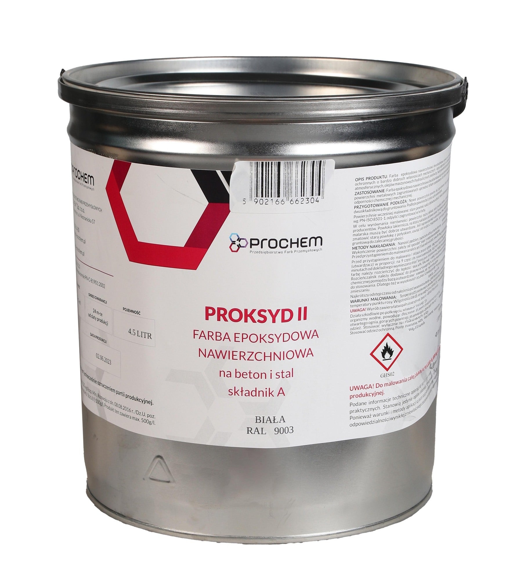 Farba epoksydowa Proksyd II czerwona tlenkowa 20l 0