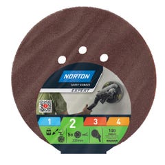 Krążek ścierny 225 mm 8 otworów P100, 5 szt. 0