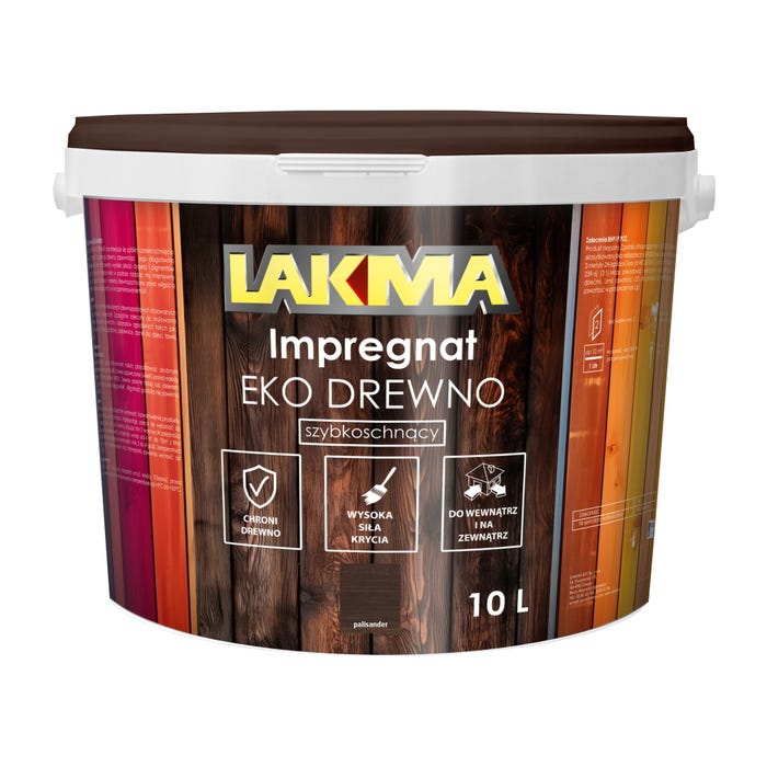 Impregnat do drewna Eko Drewno Lakma palisander 10l