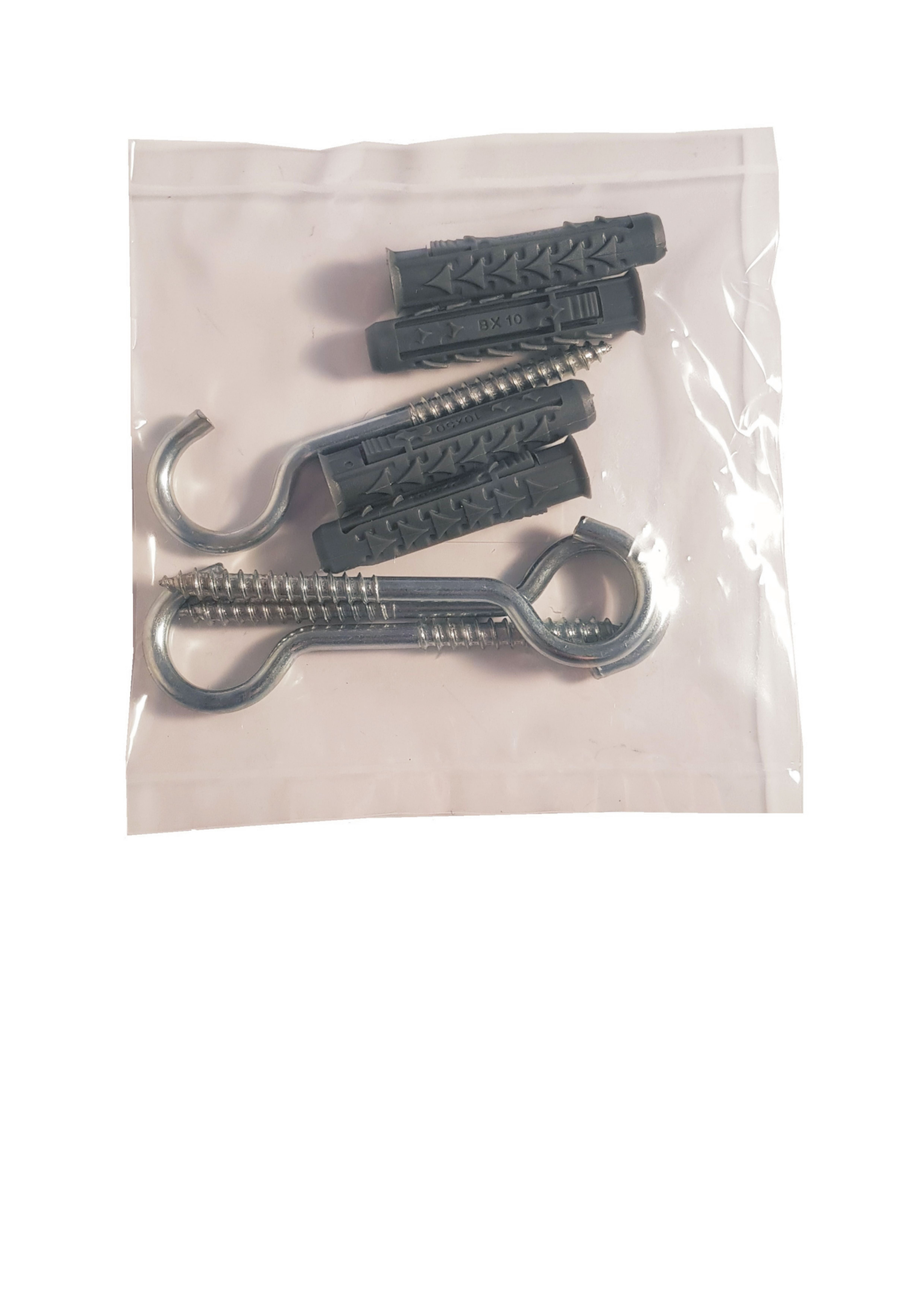 Kołek rozporowy fi 10 z hakiem sufitowym (4 szt.) 2