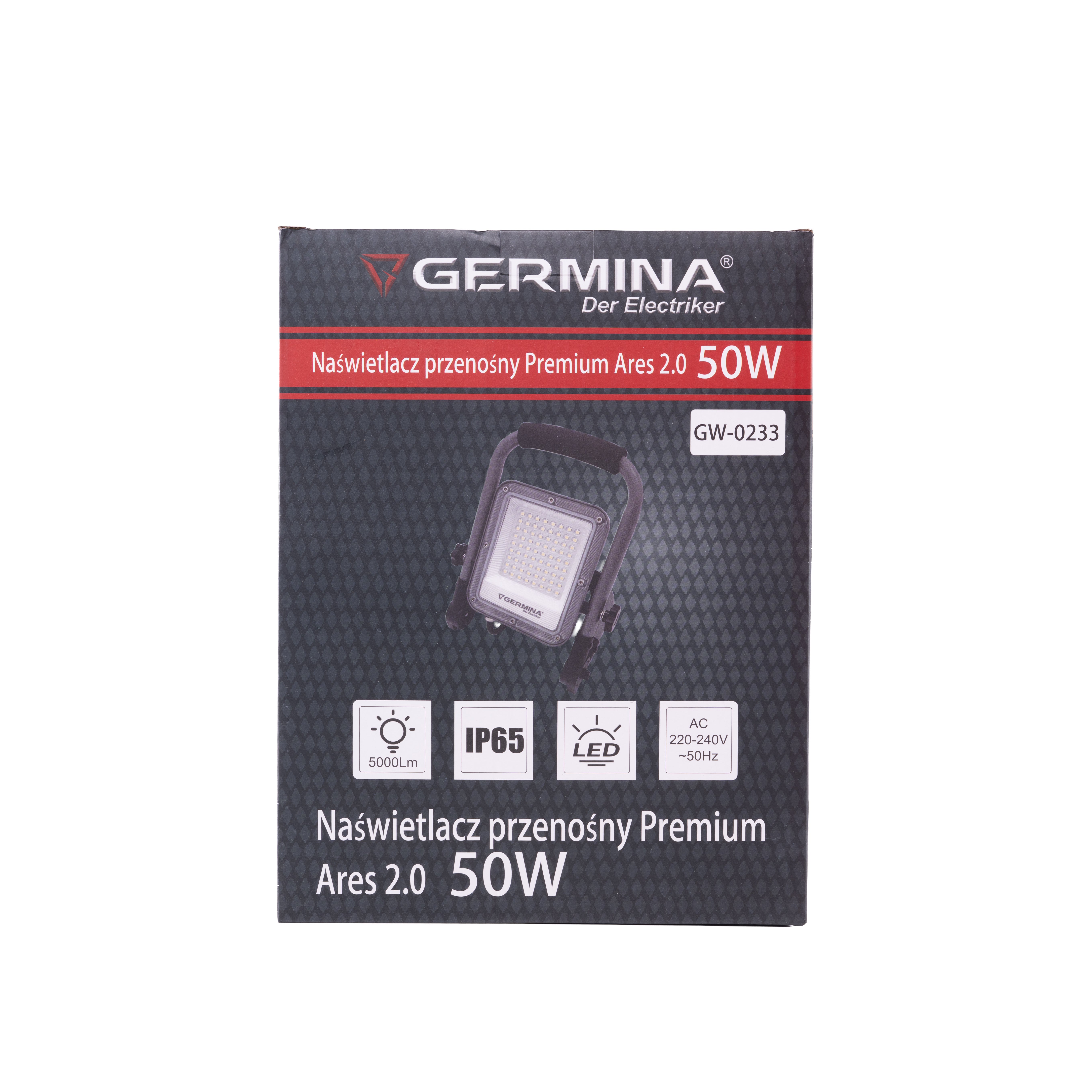 Naświetlac przenośny Ares 50W 5000lm 6000K IP65 4