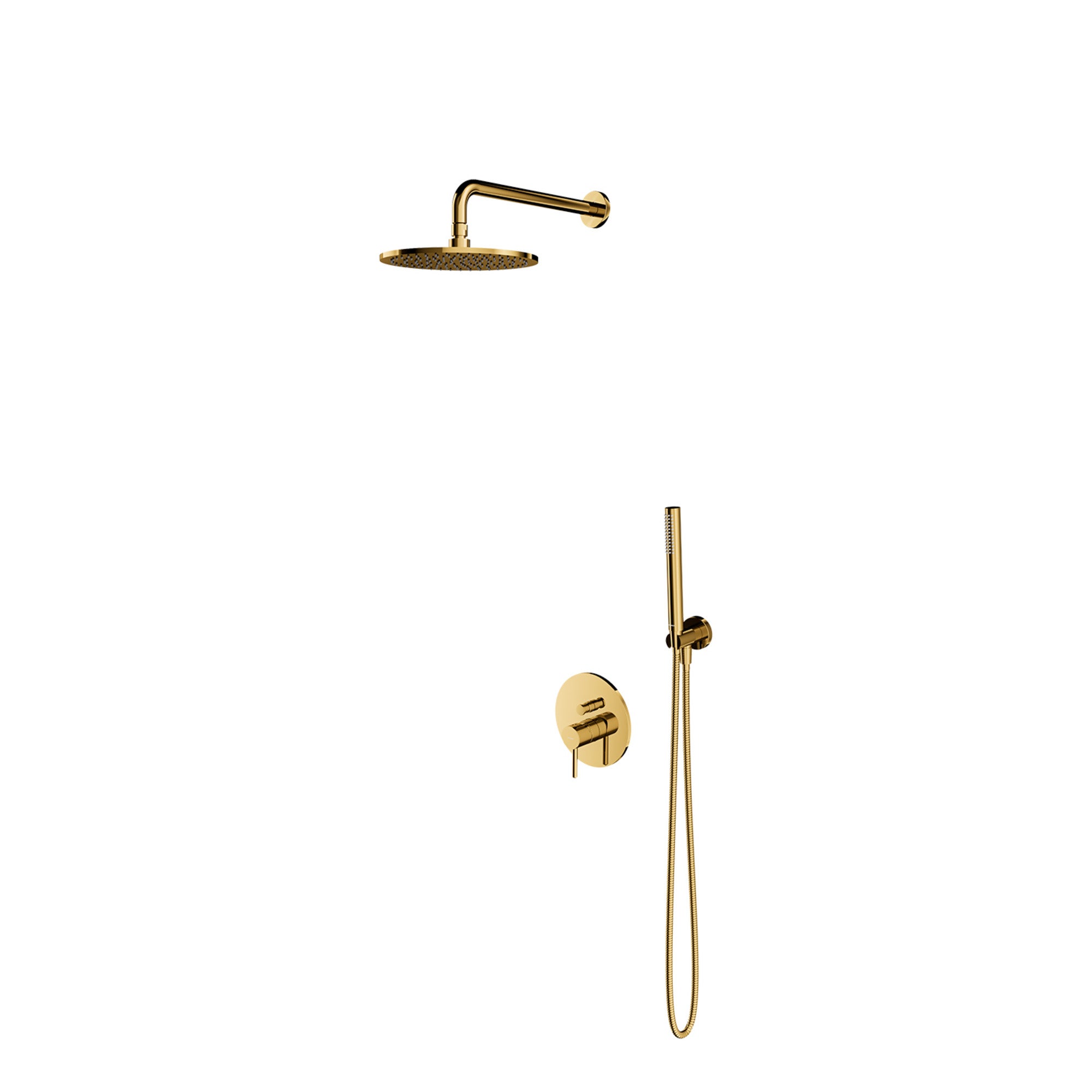 System prysznicowy podtynkowy Omnires Y złoty błyszczący