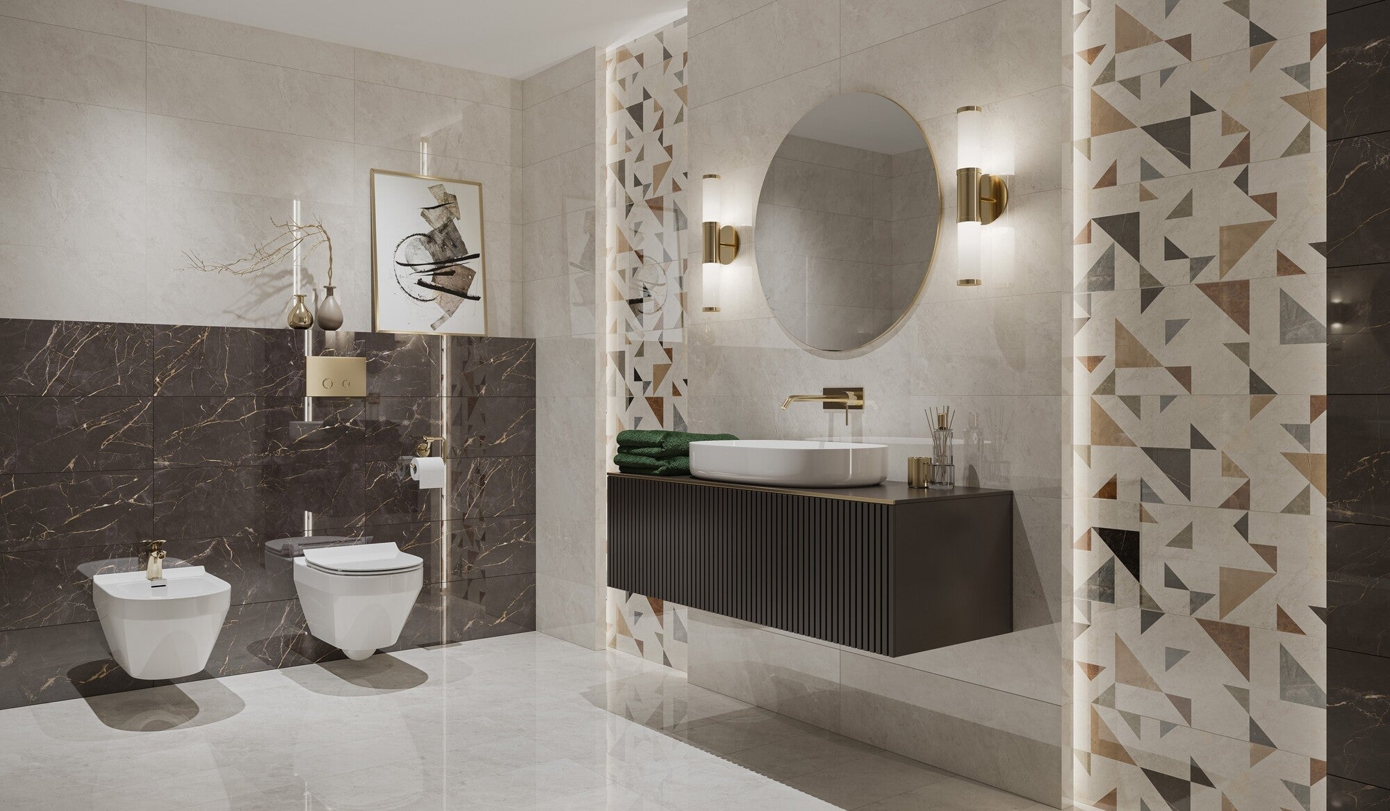 Płytka ścienna Supreme Grys 25x75 cm 1.3m2 1