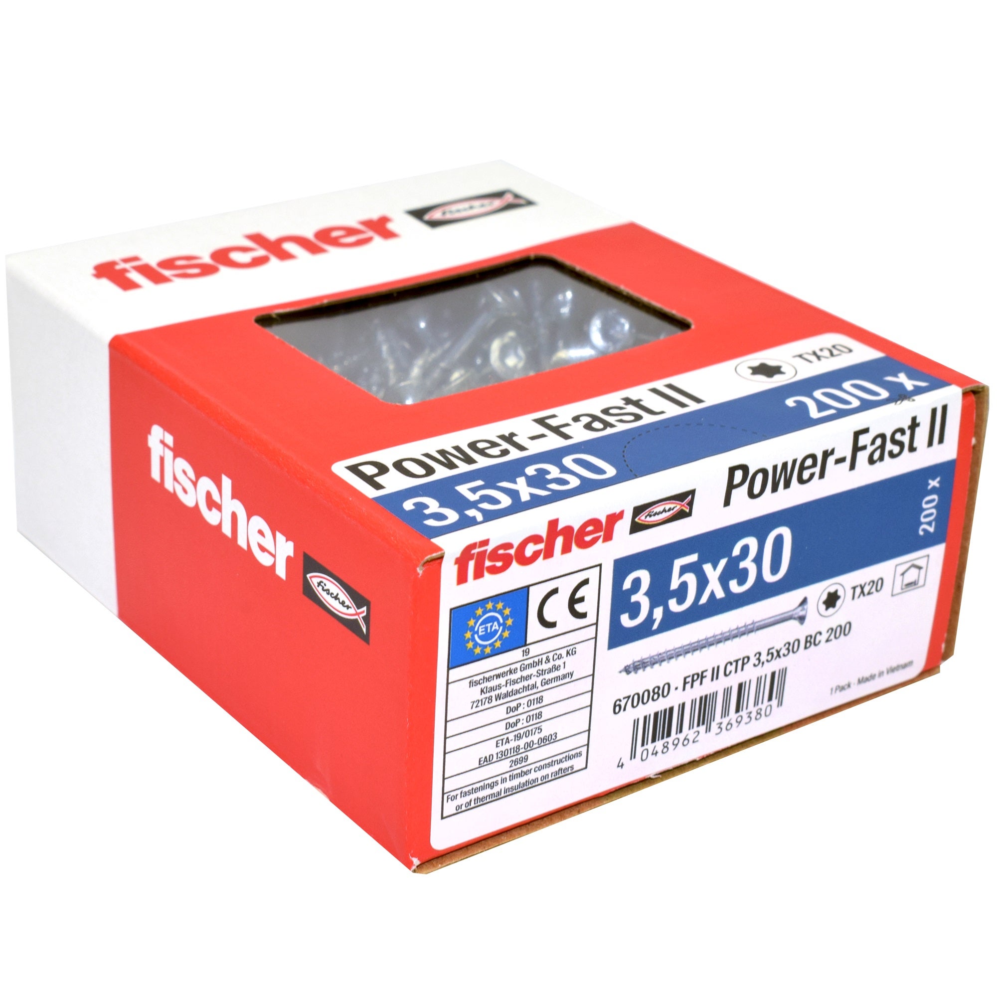 Wkręty do płyt wiórowych Power-Fast 3.5x30 mm (200 szt.) 1