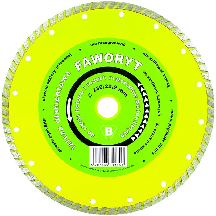 Tarcza diamentowa Turbo 125x22,2 mm FAWORYT