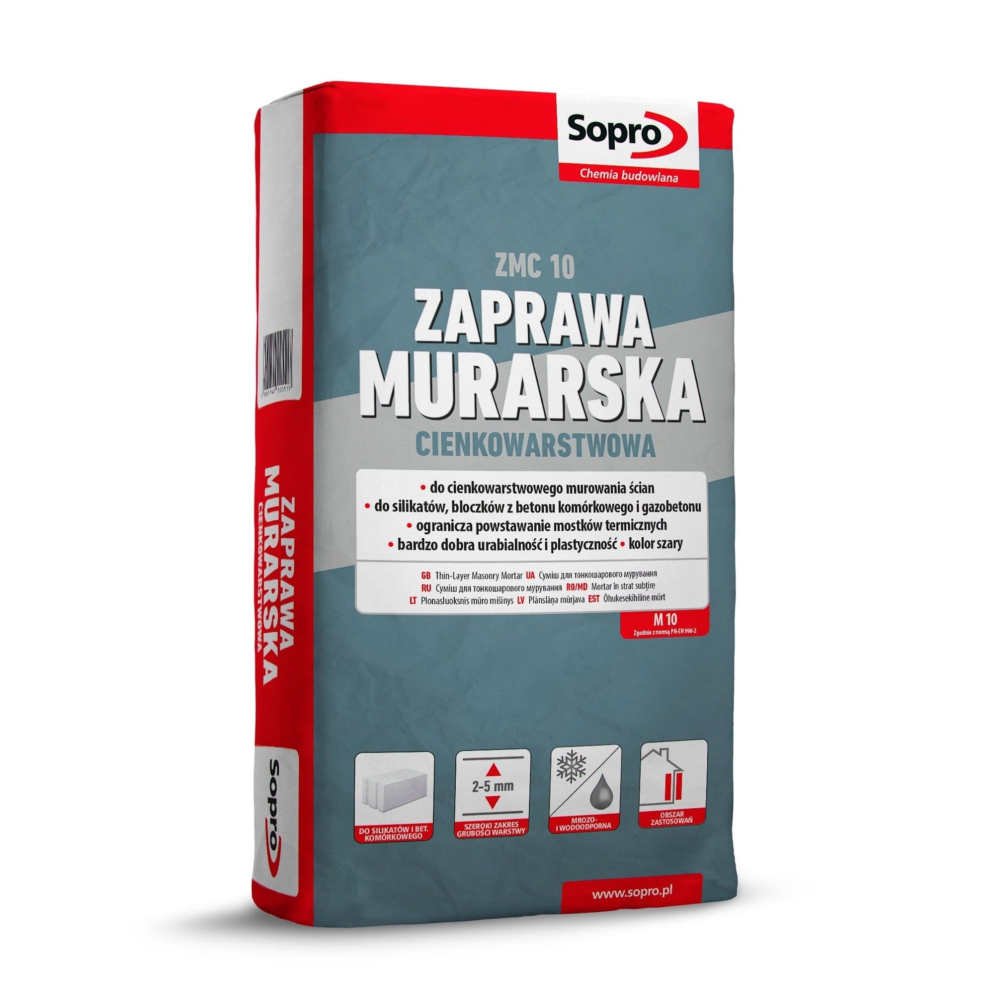 Zaprawa murarska Sopro ZMC10 25 kg