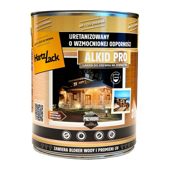 Lakier HartzLack Alkid PRO połsyk 3l