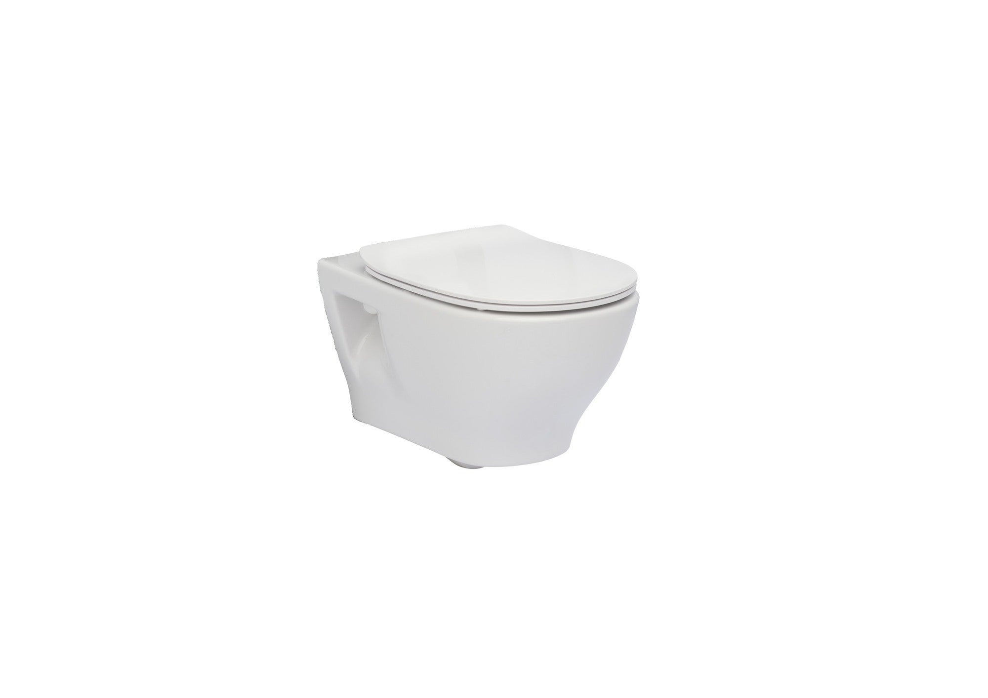 Miska WC wisząca Laso z deską biała wolnoopadającą