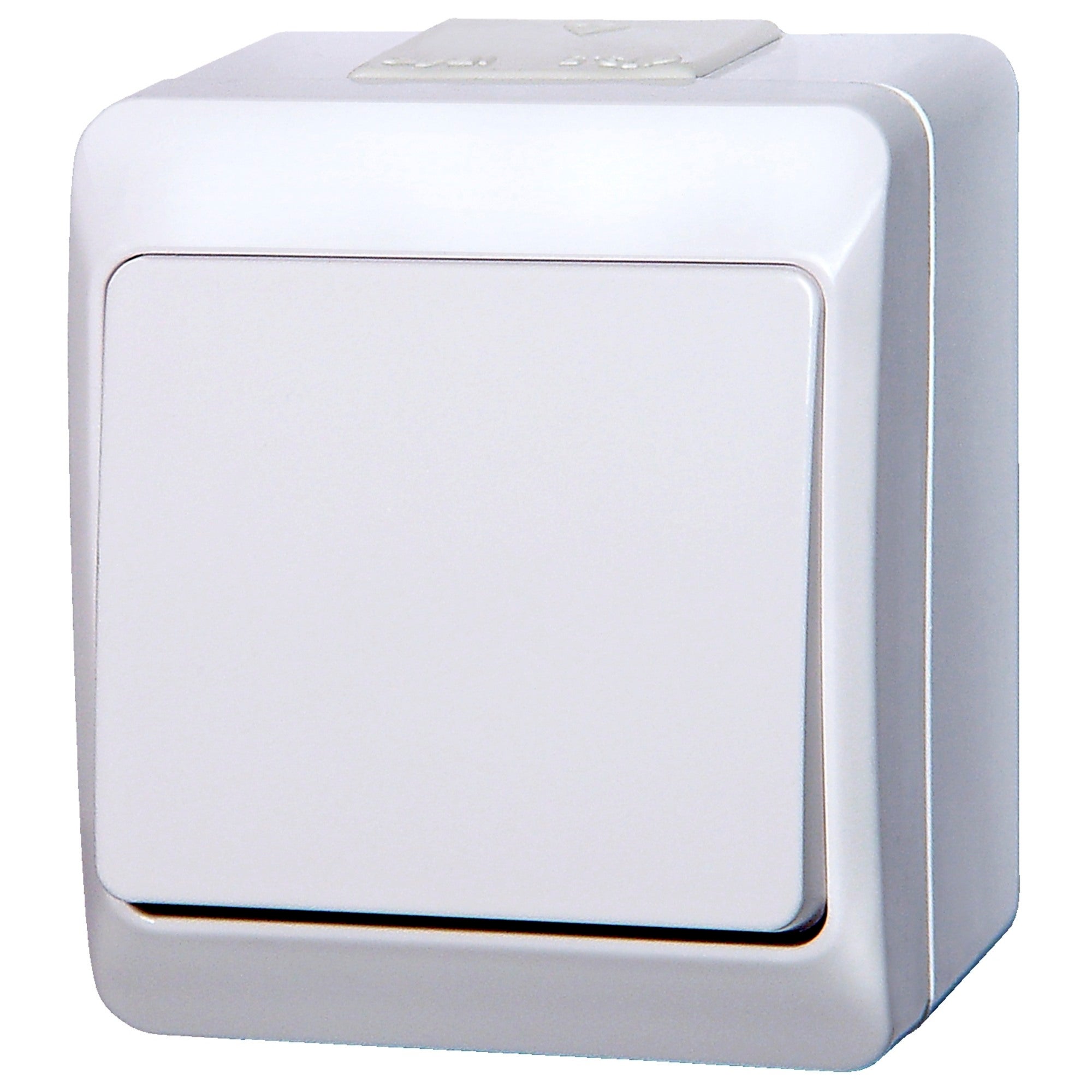 Elektroplast Hermes biały łącznik uniwersalny pojedynczy/ schodowy IP44 1