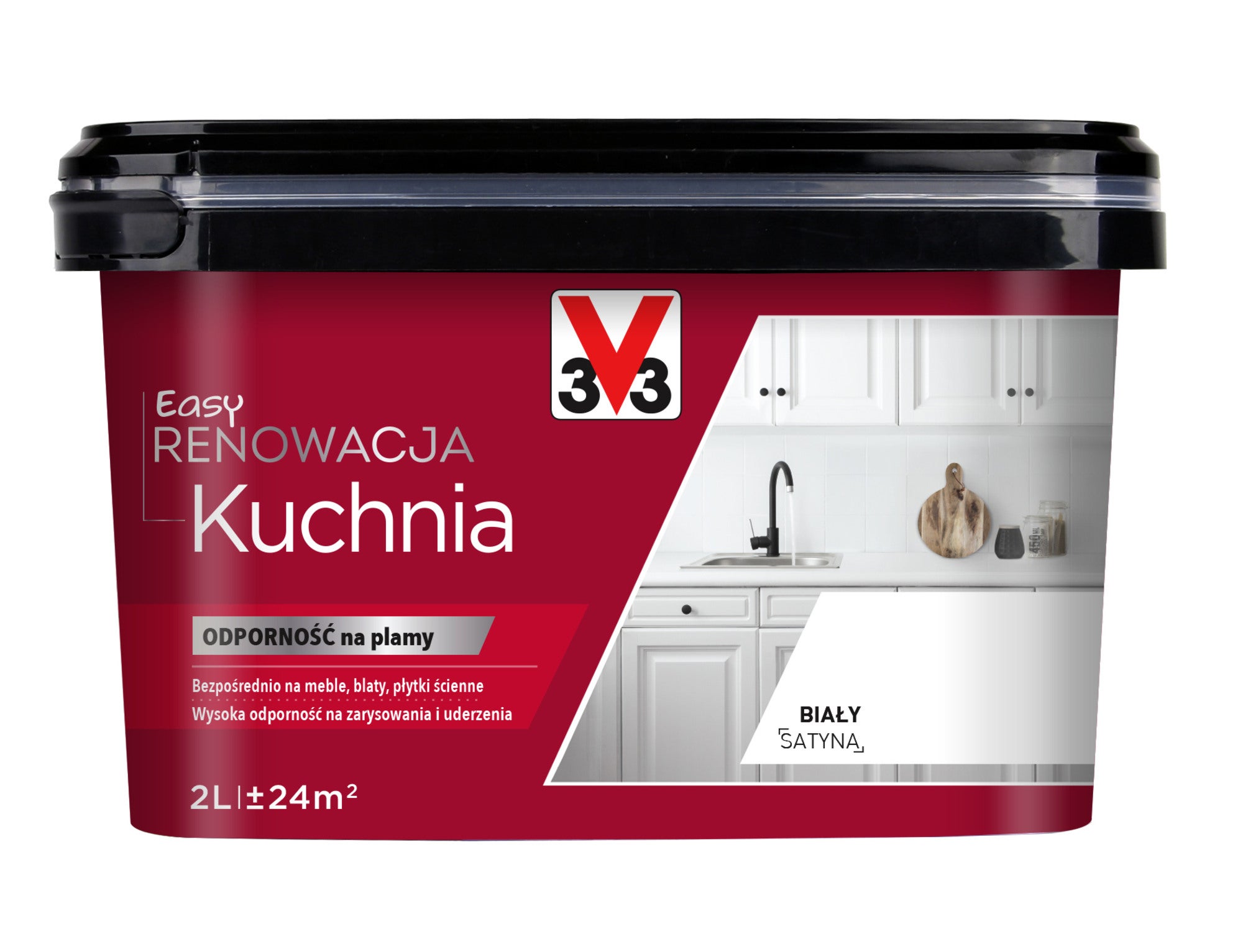 Farba do kuchni V33 biały 2l 0