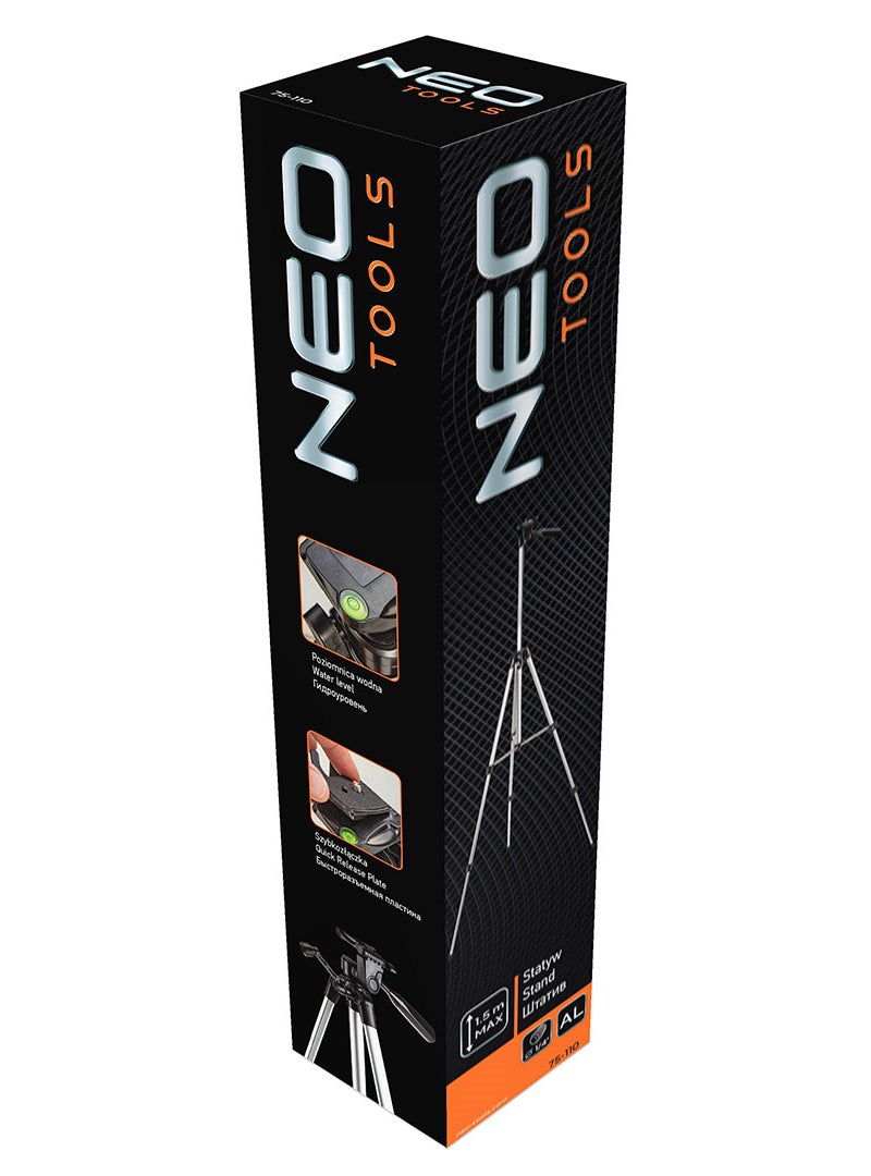 Statyw aluminiowy do laserów krzyżowych 1,5 m 1/4" 75-110 NEO 1