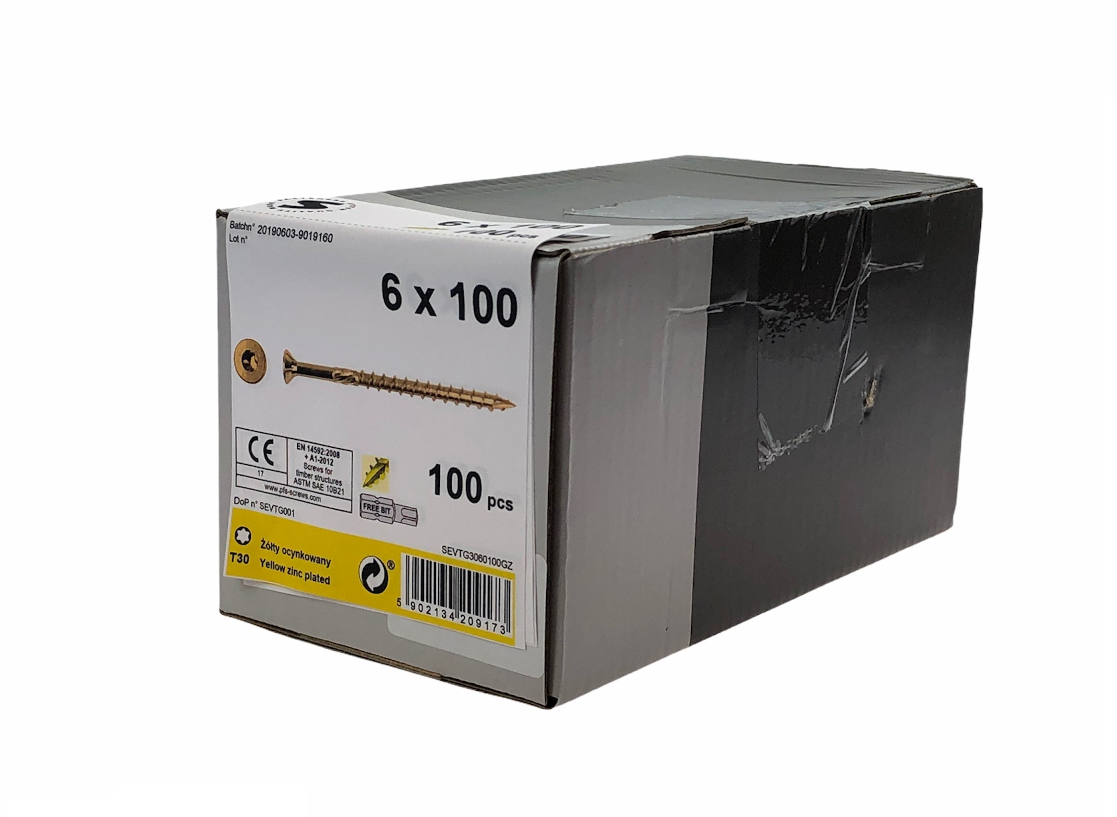 Wkręt konstrukcyjny 6.0x100 mm (100 szt.) 1