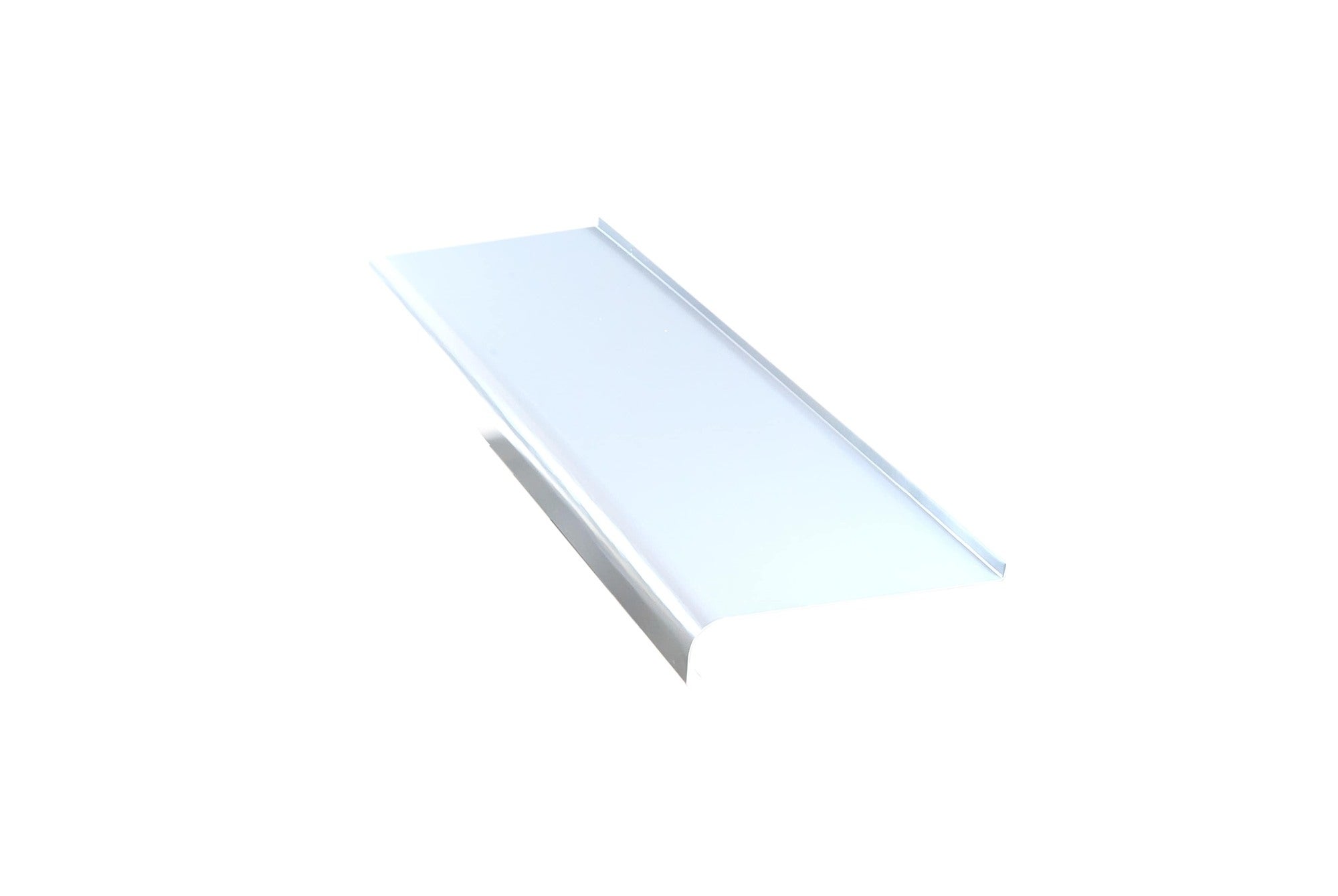 Parapet zewnętrzny stalowy biały 25 cm