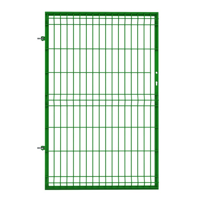 Furtka ogrodzeniowa panelowa zielona 150x100 cm lewa