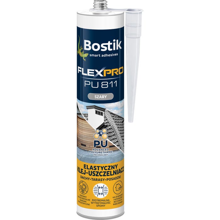 Klej poliuretanowy Bostik FlexPro PU811 szary 300ml