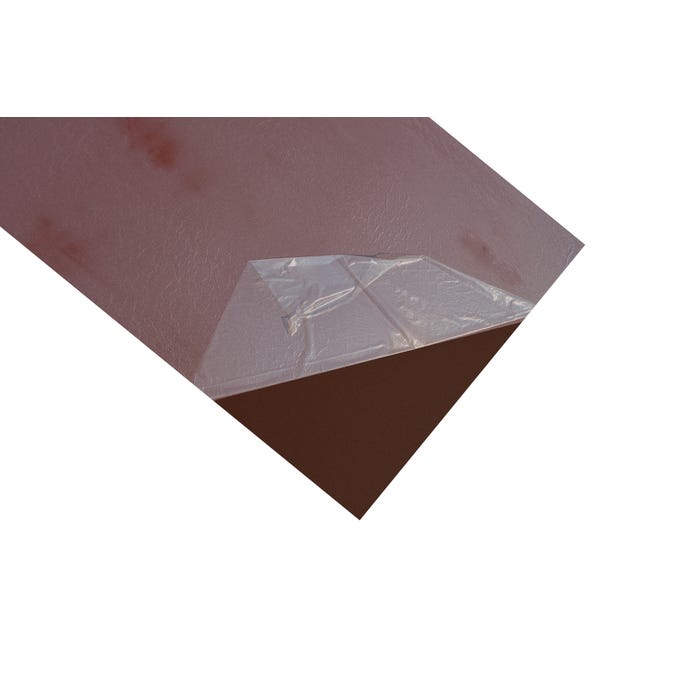 Blacha płaska Foliarex RAL 8017, wym. 1.25x2 m, grubość 0.5 mm