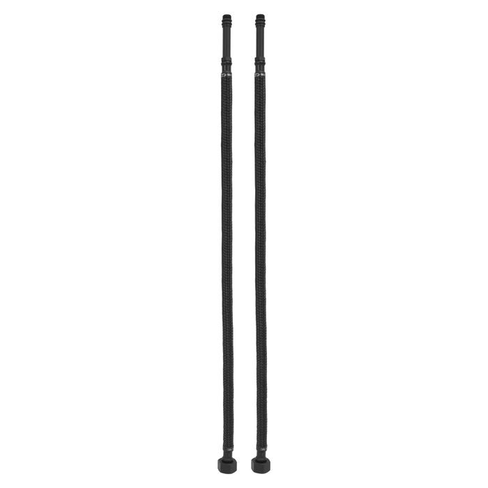 Wężyk przyłączeniowy GW/GZ 3/8"x10 mm, dł. 60 cm, czarny, 2 szt