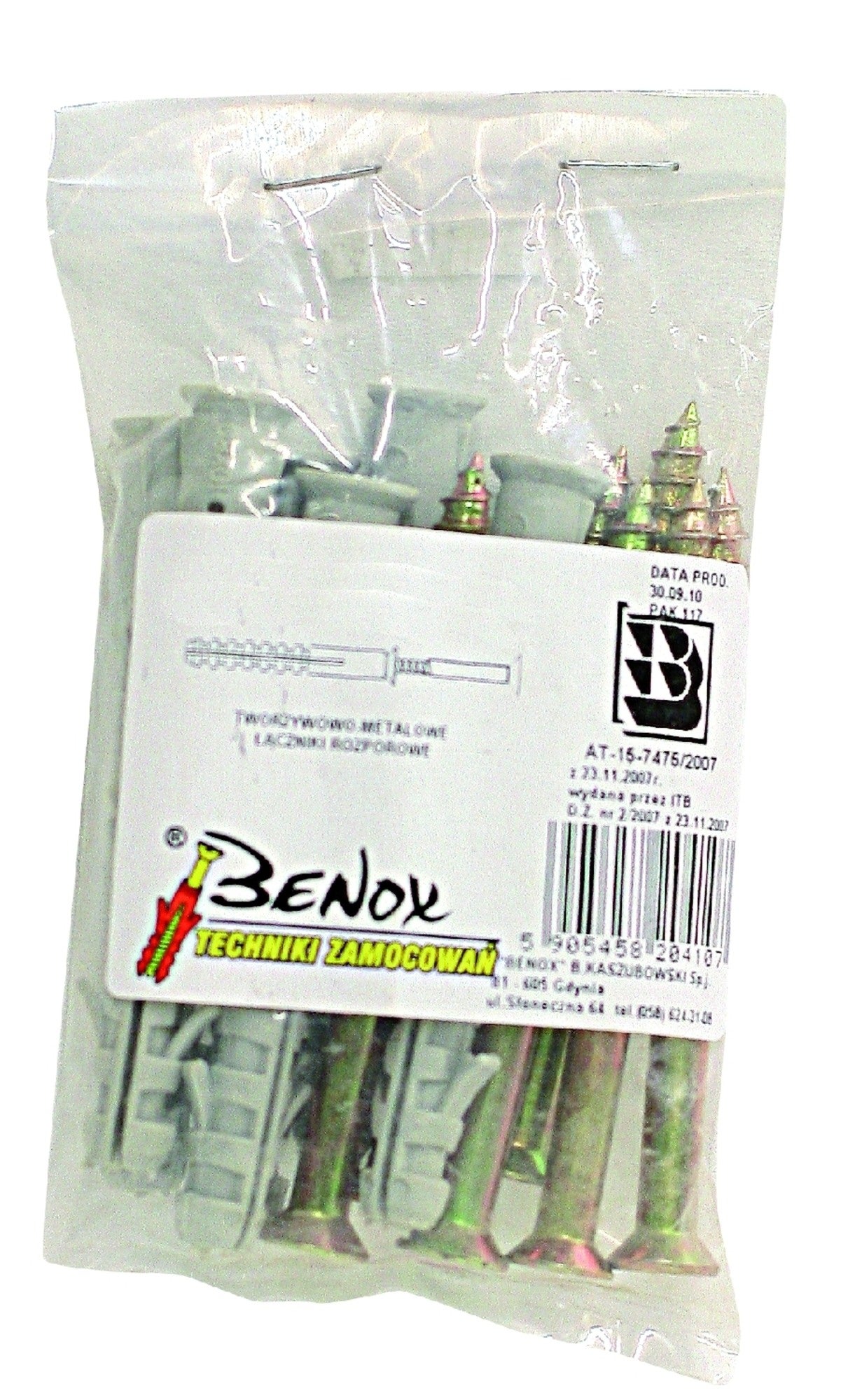 Kołek ramowy rozporowy z wkrętem 10x120 mm (6 szt.)