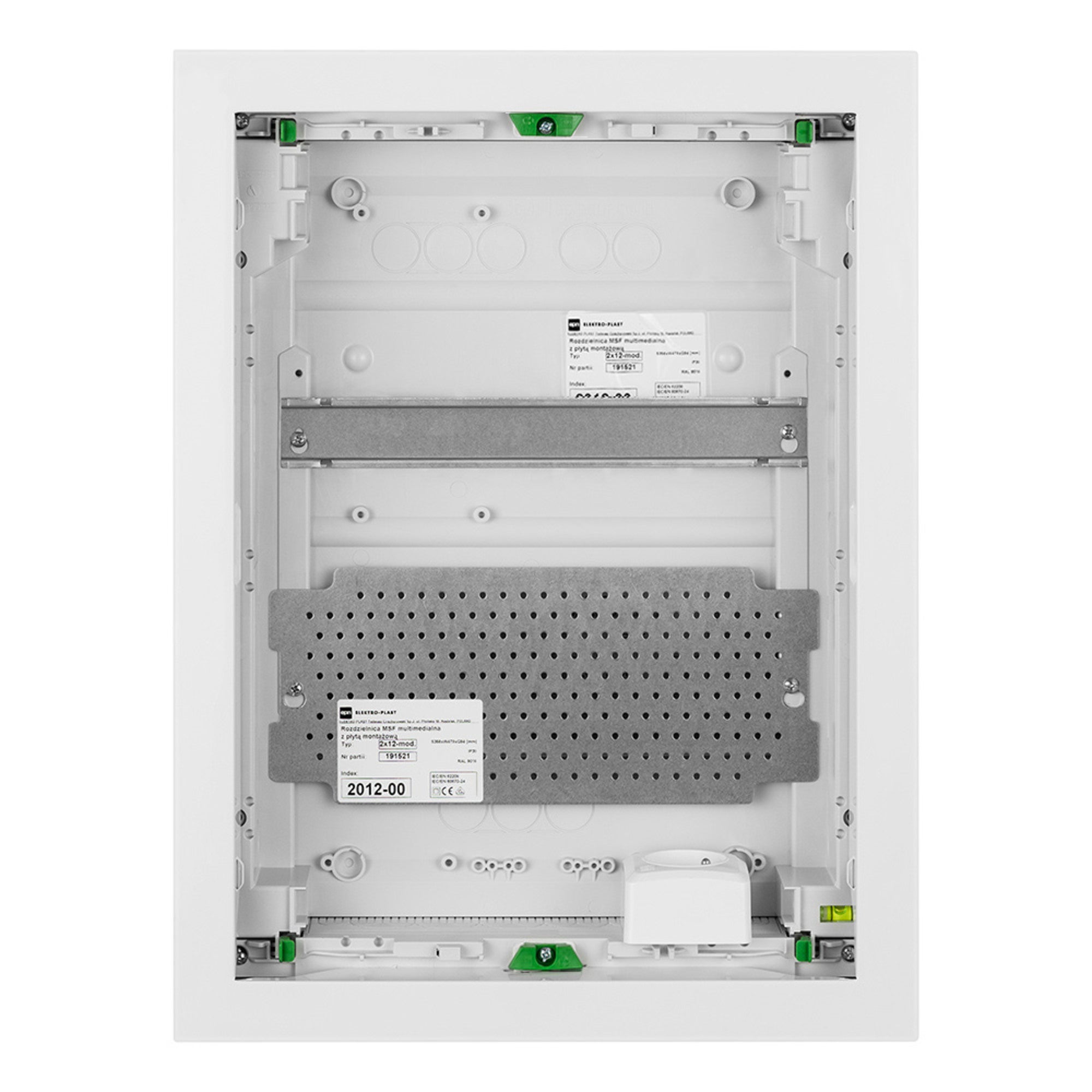 Rozdzielnica podtynkowa MSF 2x12 Multimedialna drzwi metalowe 1
