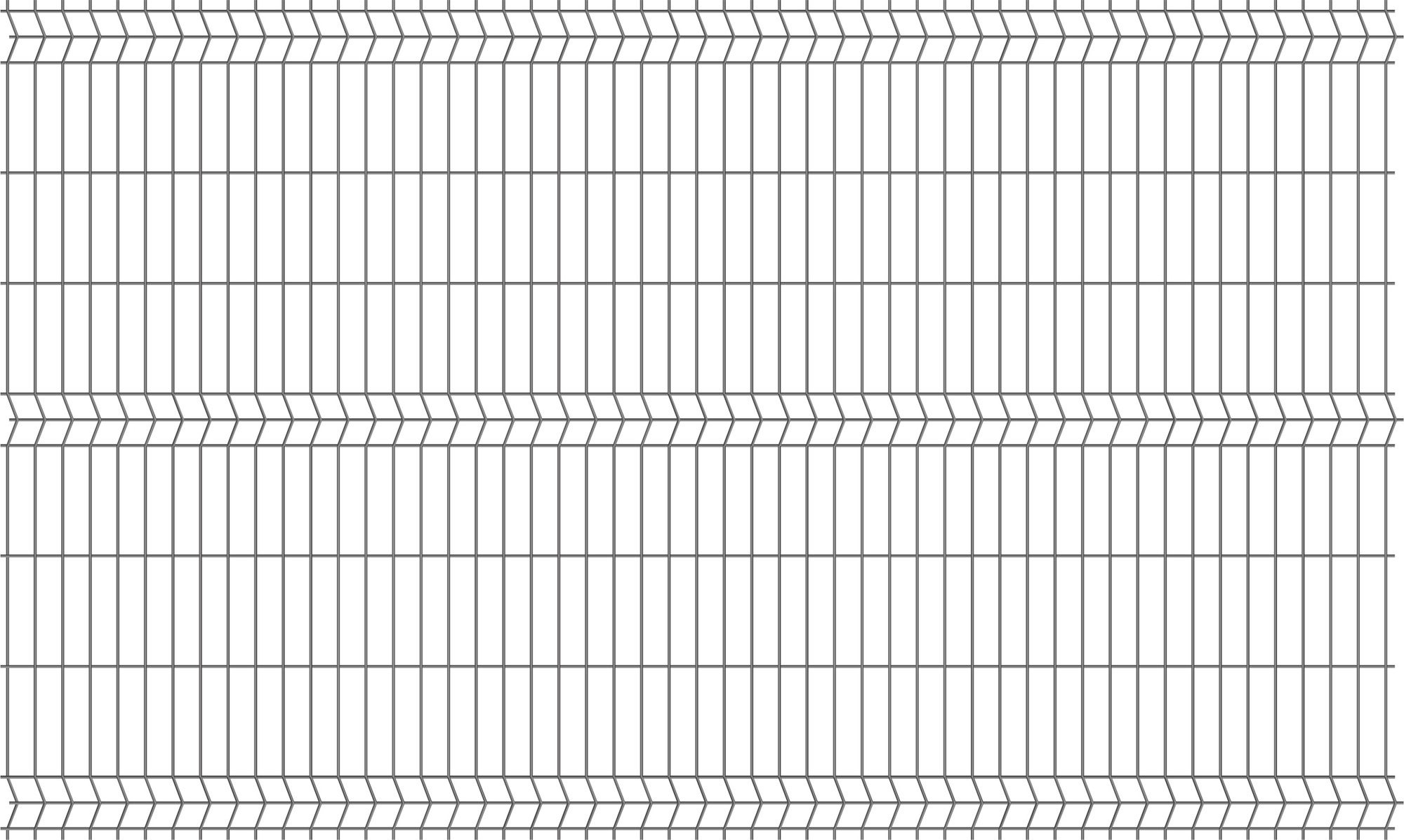Panel ogrodzeniowy 3D antracyt, 152x250 cm, oczko 50x200 mm, drut 4 mm