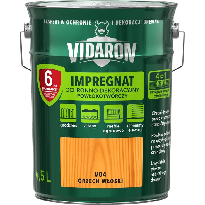 Impregnat Vidaron orzech włoski 4,5l