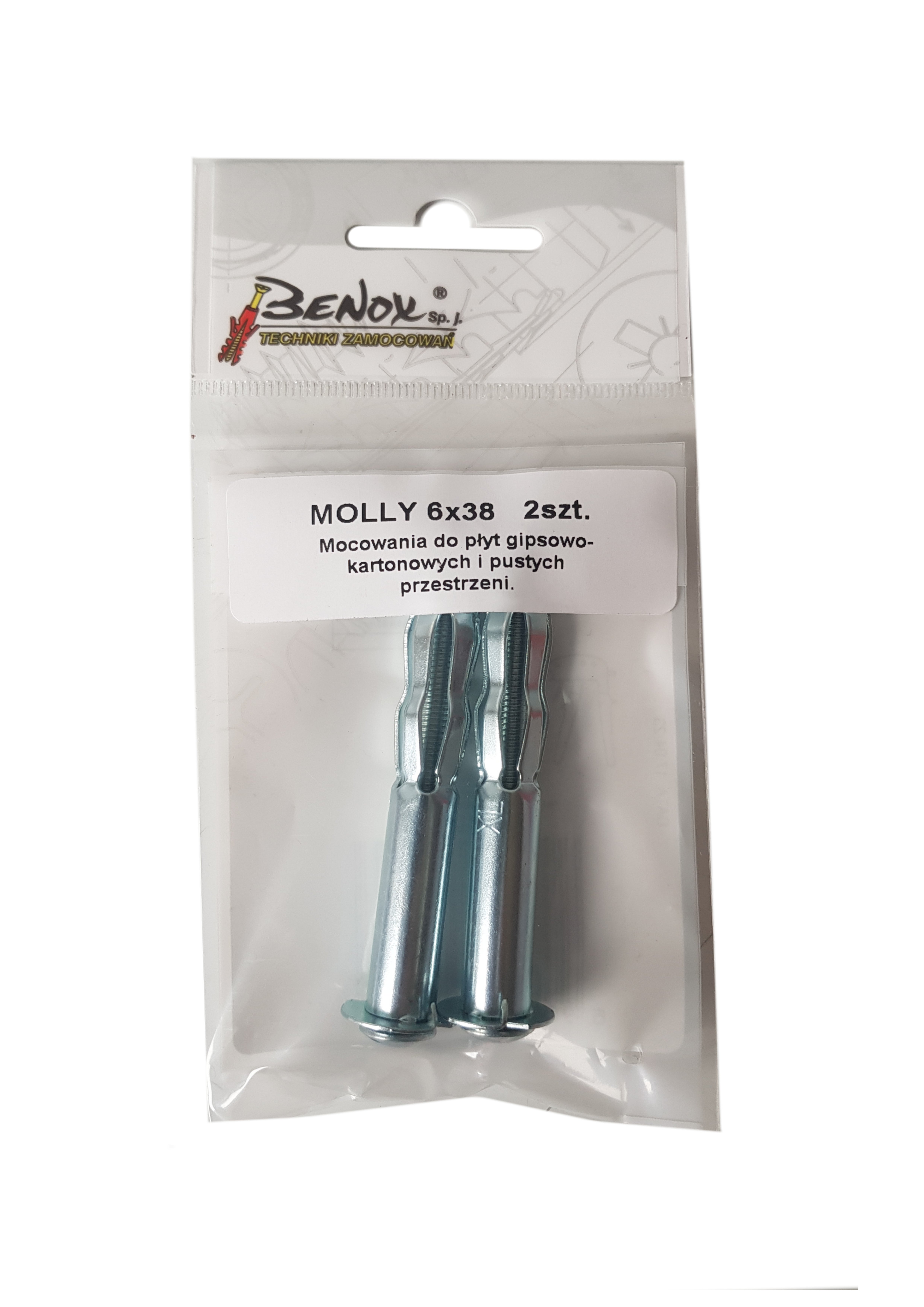Kołek typu Molly do pustych przestrzeni 12x65 mm (2 szt.) 1