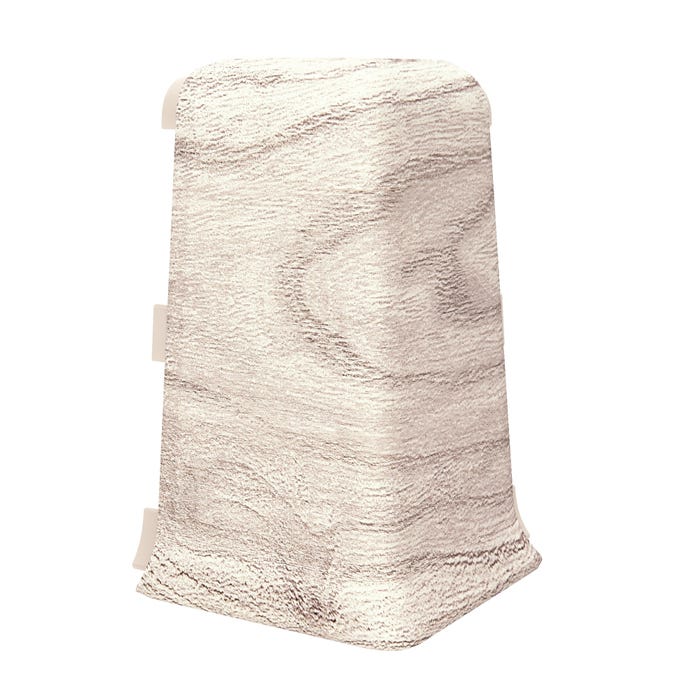 Narożnik zewnętrzny do listew przypodłogowych Esquero Duo 656 115x55x21mm Wiąz Szary