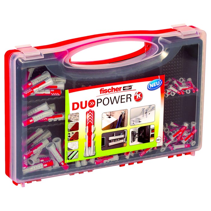 Zestaw kołków uniwersalnych DUOPOWER RED BOX (280 szt.)