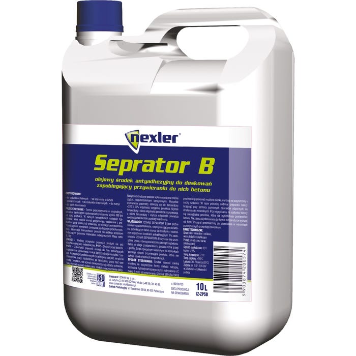 Olejowy środek antyadhezyjny Nexler Separator B 10 l