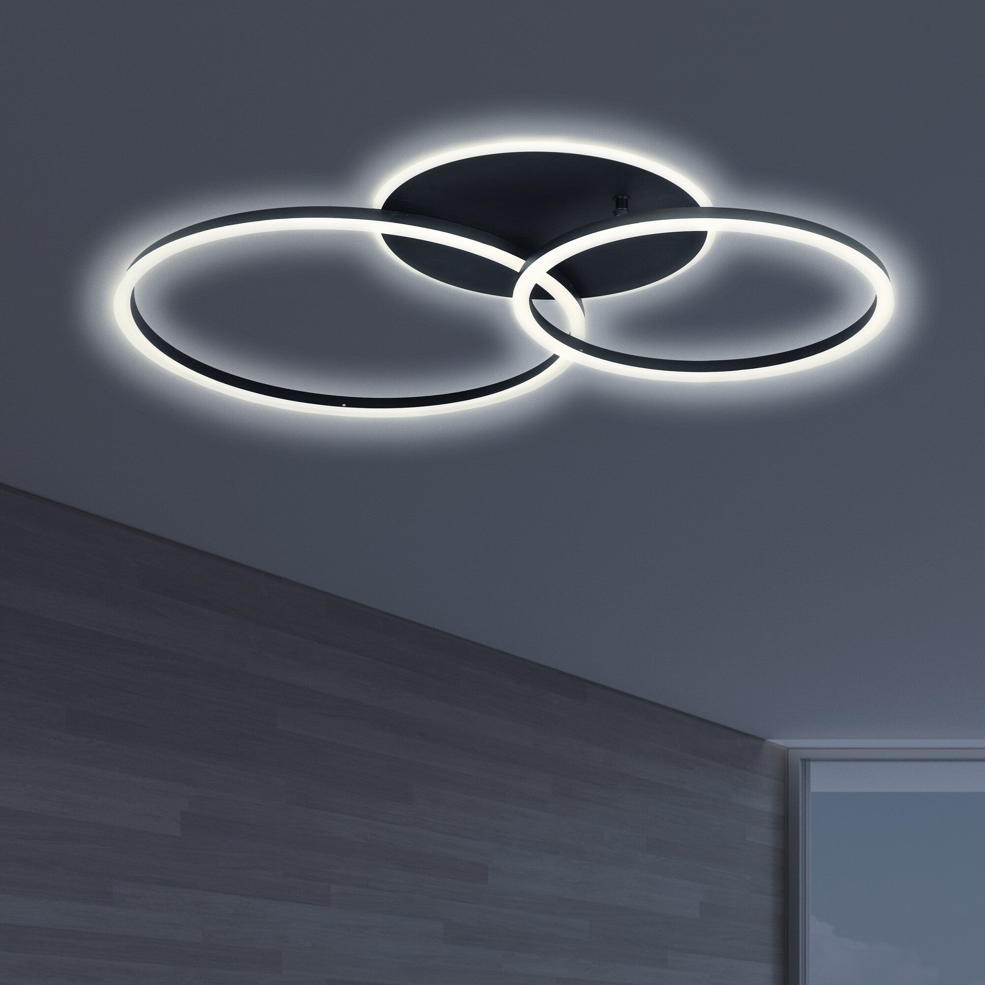 Oprawa sufitowa Roman 51W 3900lm czarna 1