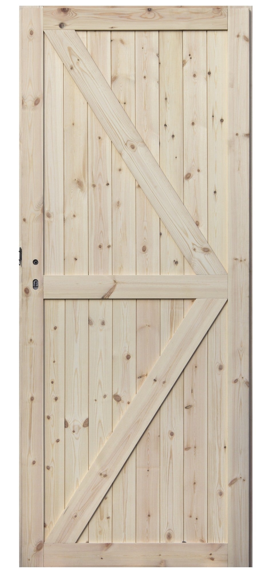 Skrzydło pełne Loft 2 90 prawe sosna surowa