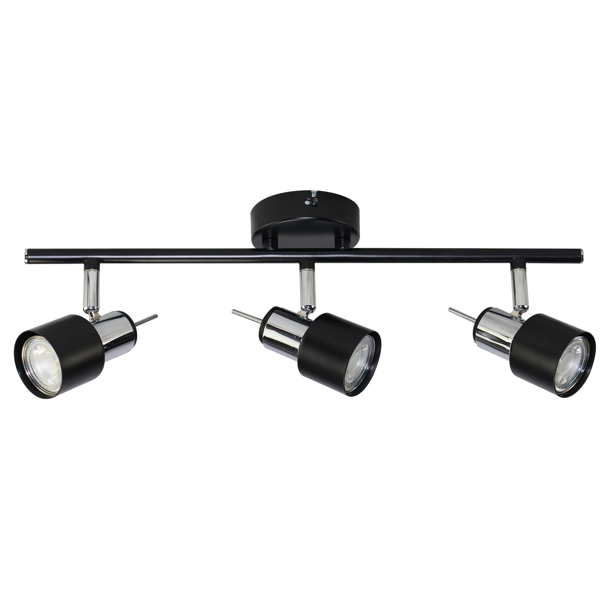Lampa ścienno-sufitowa STERNA 3xGU10 kolor czarny, listwa, obrotowa