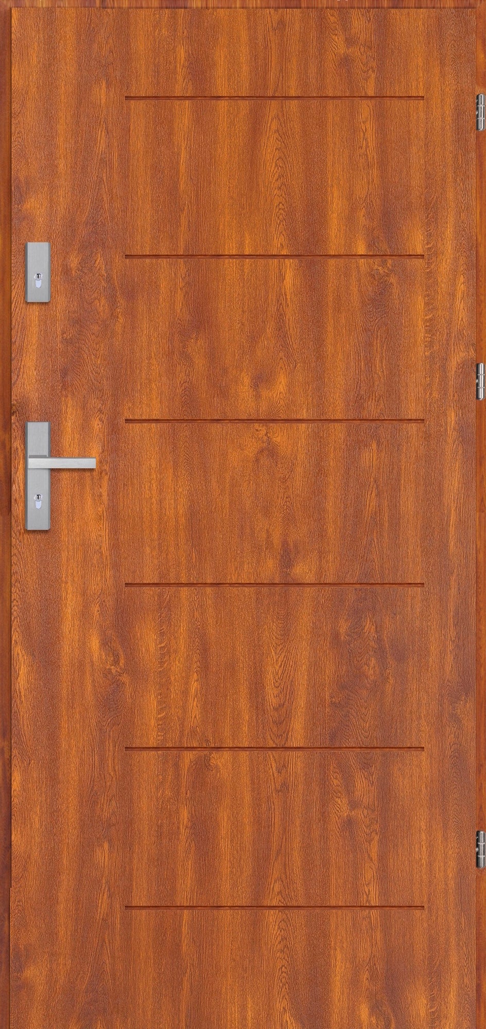 Drzwi wejściowe antywłamaniowe Emporia RC2 90 cm, prawe, złoty dąb 0