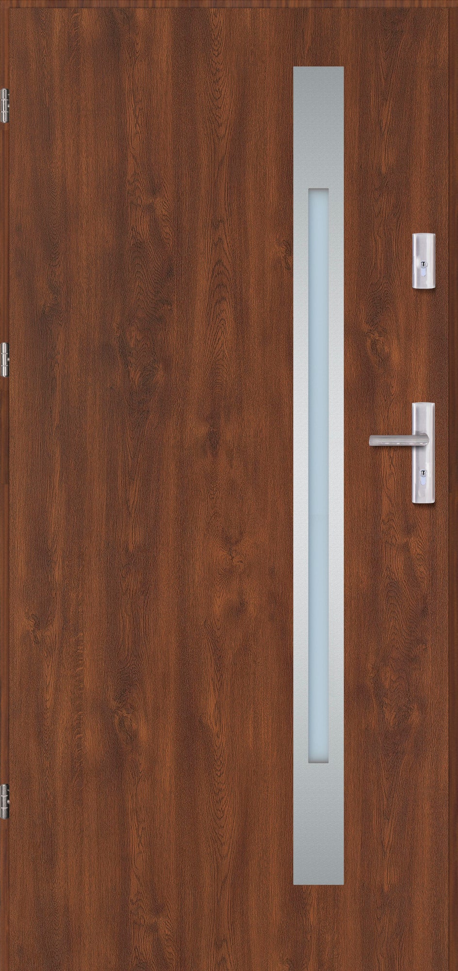 Drzwi wejściowe Meritum 90 cm prawe orzech 0