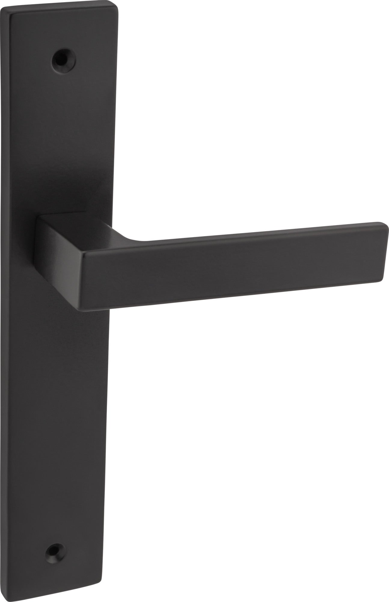 Klamka Qube z długim pełnym szyldem czarny mat 0