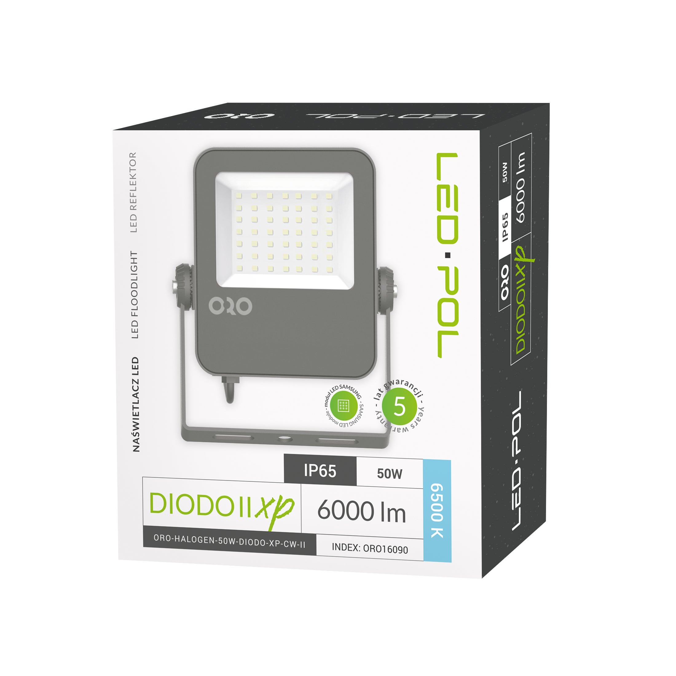 Naświetlacz LED Diodo XP 50W 6000lm 6500K IP65 3