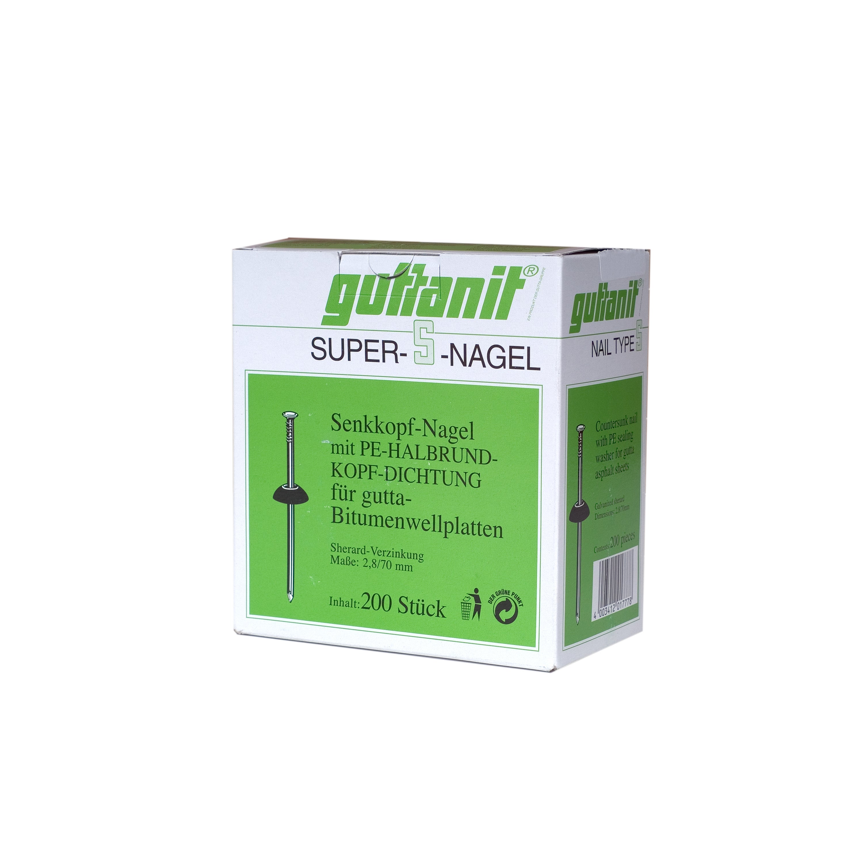 Gwoździe do mocowanie płyt falistych EVO czarne 200 szt.  2