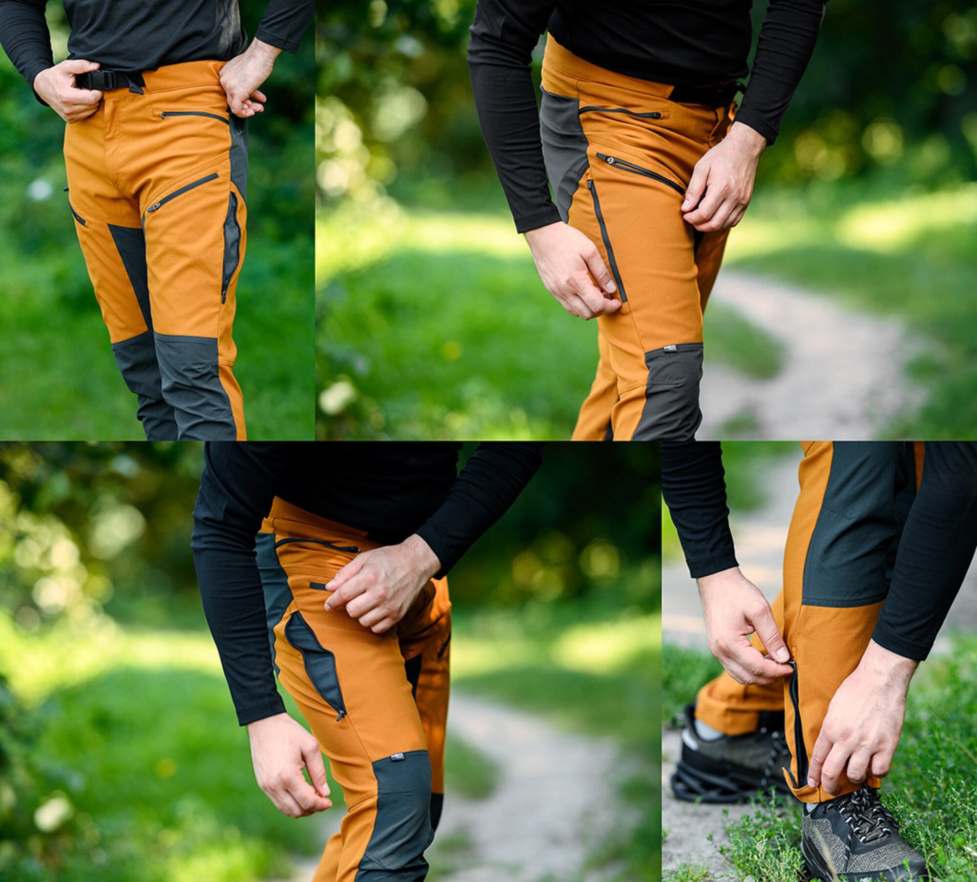 Spodnie robocze OUTDOOR 4 way stretch, musztardowo-szare NEO 81-292 XL/54 3